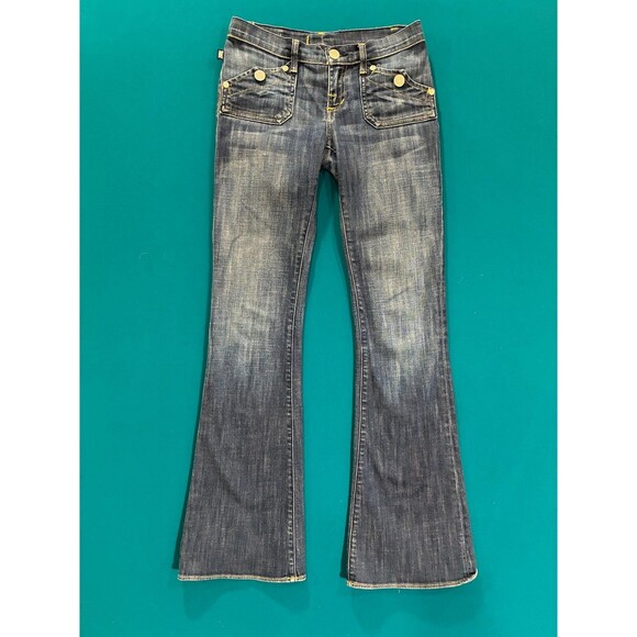 Rock & Republic Women's Flare Bell Bottom Jeans Size 26 Medium - Picture 1 of 11